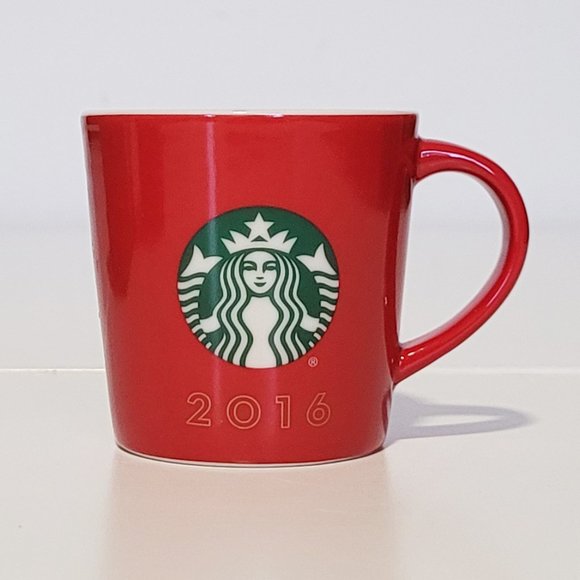 2/$30 - Starbucks 3oz Espresso Demi-Tasse Red with Mermaid Logo Cup - NIB - Picture 2 of 5